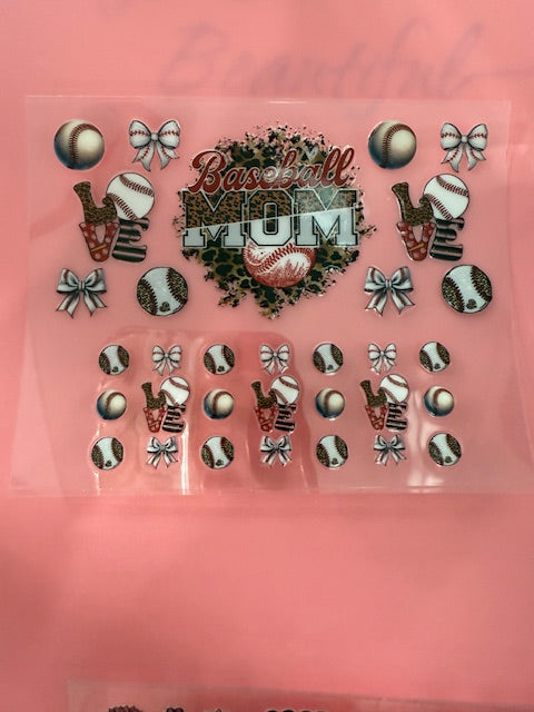 Baseball Mom Keychain