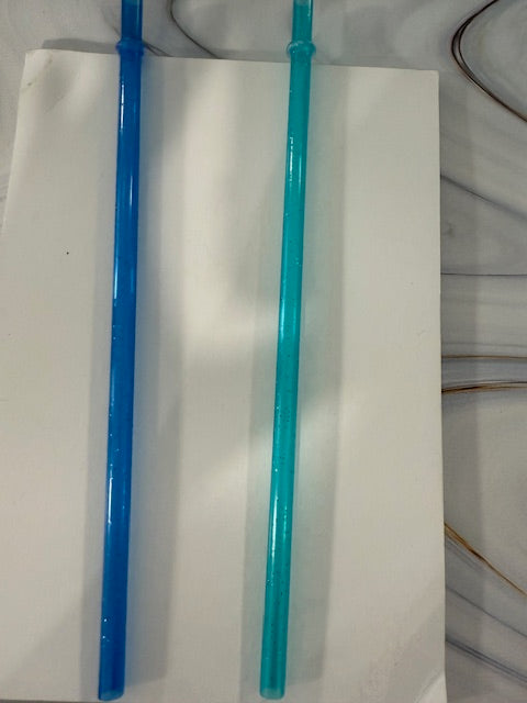 Glitter Reusable Straws Plastic