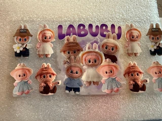 Labubu Purple writting