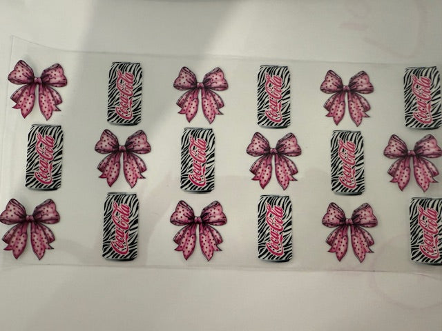 Coca Cola Bows and Zebra print