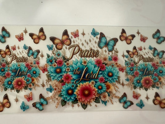 Praise the Lord - Butterfly and Flowers
