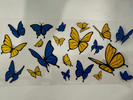 Yellow and Blue Butterflies