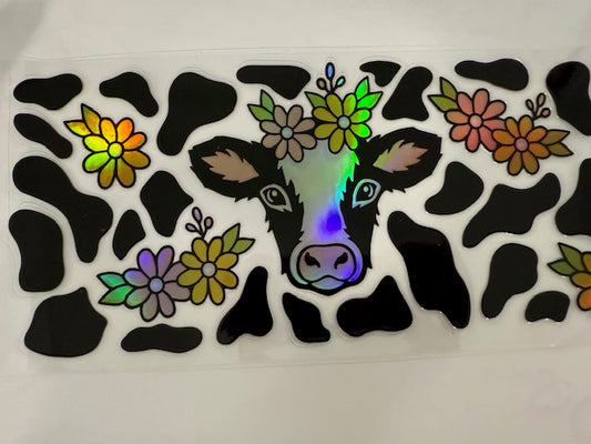 Cow and Flowers