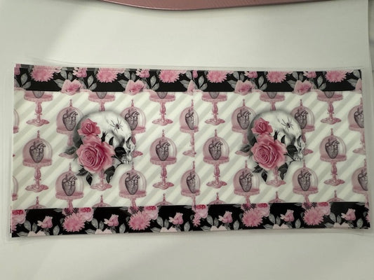 Pink Skull with Hearts