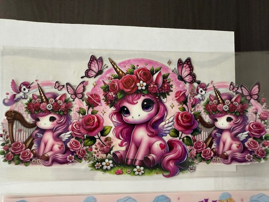 Pink Unicorn floral