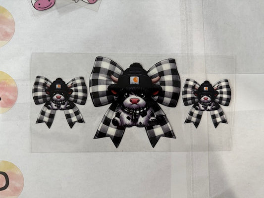 highland cow - Carhart  Black Checker