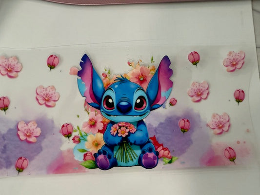 Lilo and Stitch Pink Flowers
