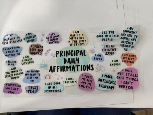Principal Daily Affirmations