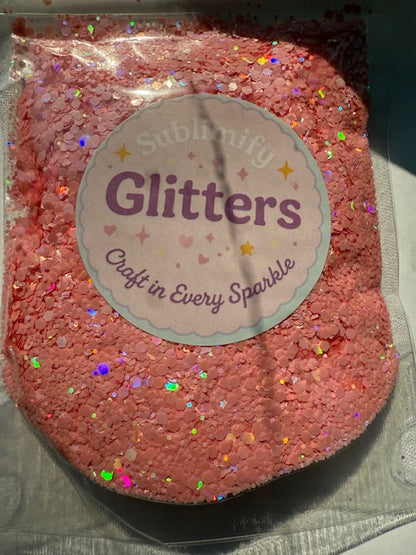 4 oz Glitter  - Cupid Blush
