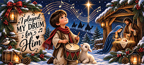 I Play drum for him