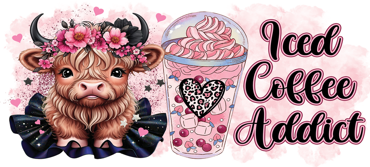 Iced Coffee Addict Cow
