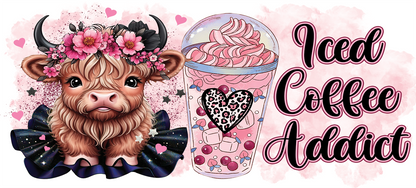 Iced Coffee Addict Cow