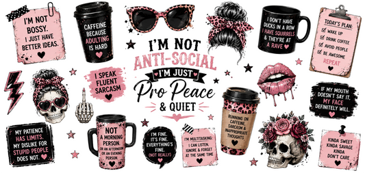 Im Not Anti-Social Im Just Pro Peace and Quiet