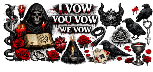 I vow you vow we vow skull