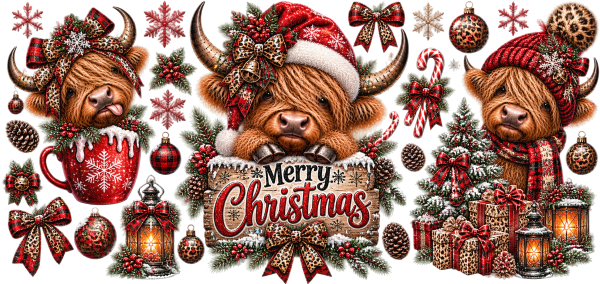 Merry Christmas Cow