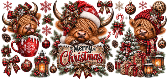 Merry Christmas Cow