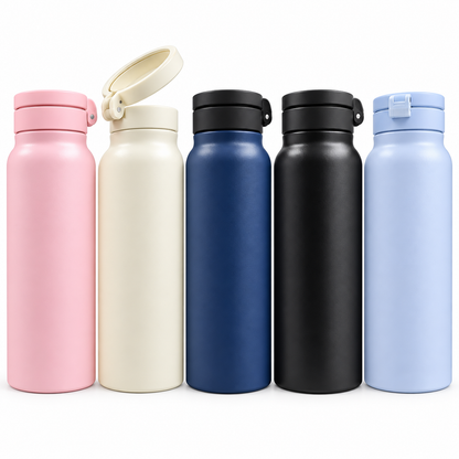 Water Bottle with Phone Holder Lid