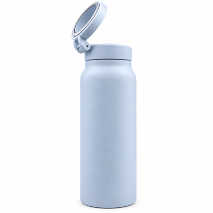 Water Bottle with Phone Holder Lid