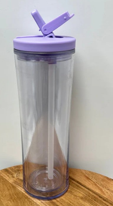 20 oz Flip Top Water Bottles Snow Globe