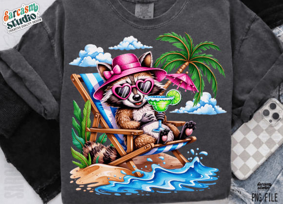 Raccoon Summer Vacation