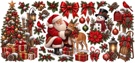 Santa with Rudolph