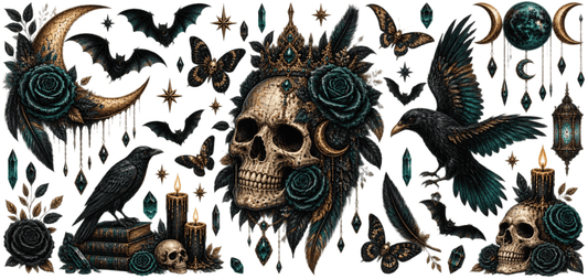 Skull and Bird