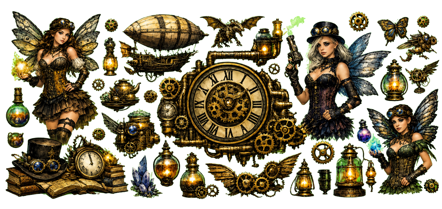 Steampunk Fairy with Gun