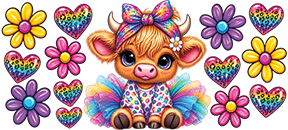 colorful cow
