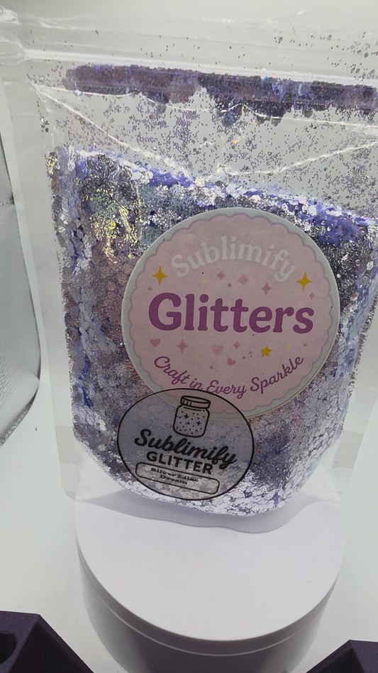 Silver Lilac Dream Embossed