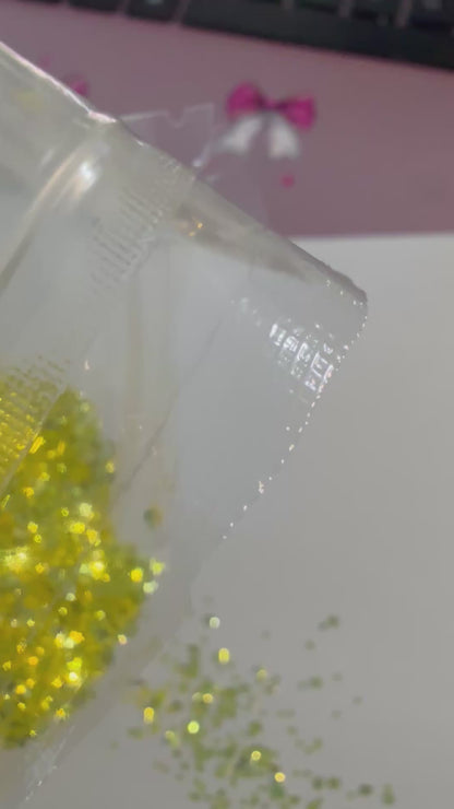 4 oz Glitter  - Lemon Drop Bubble Glitter