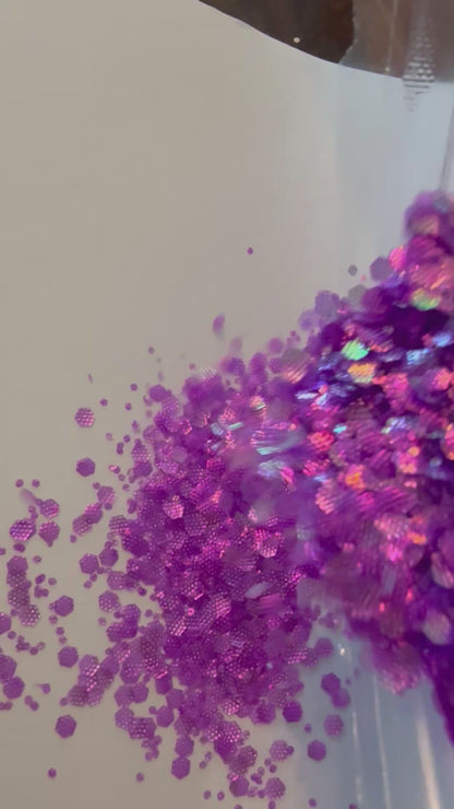 4 oz Glitter  -Grape Galaxy -Textured