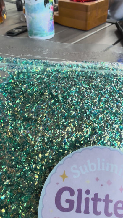 4 oz Bubble Glitter  - Aqua Treasure