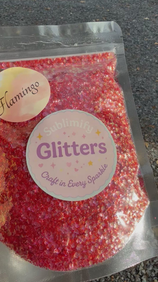 4 oz Glitter  - Flamingo