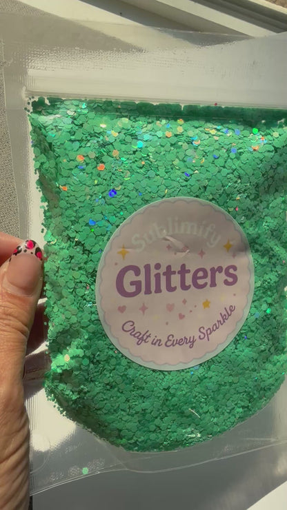 4 oz Glitter  - Jade Twinkle