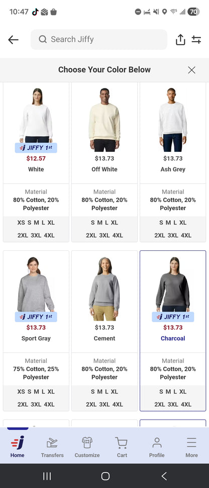 Soft style Crewneck sweatshirt