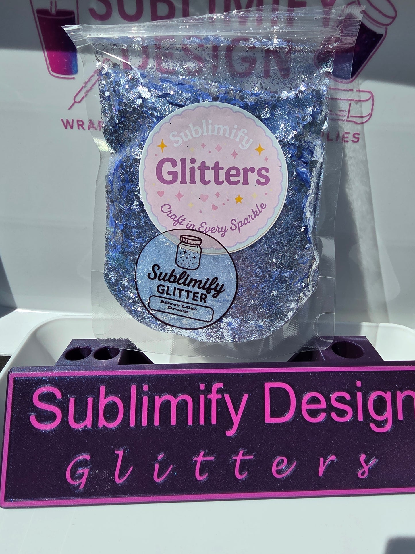 Silver Lilac Dream Embossed