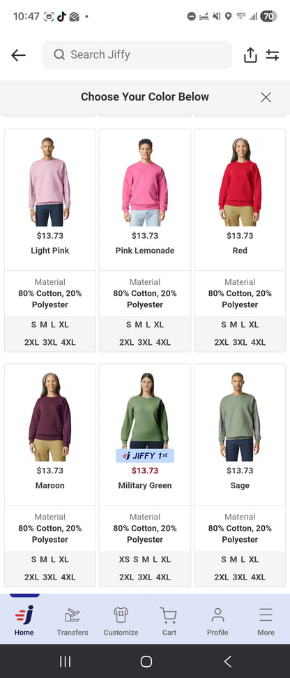 Soft style Crewneck sweatshirt