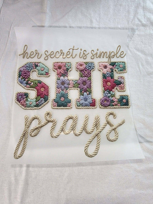 Her Secret - She prays