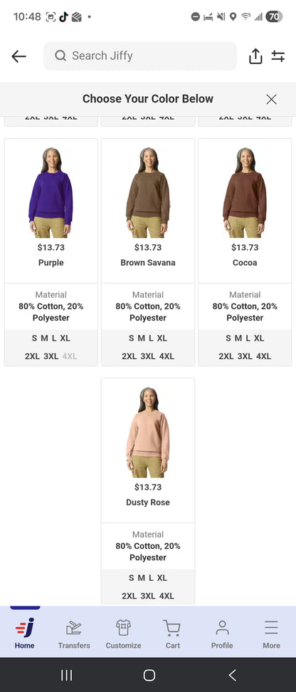 Soft style Crewneck sweatshirt