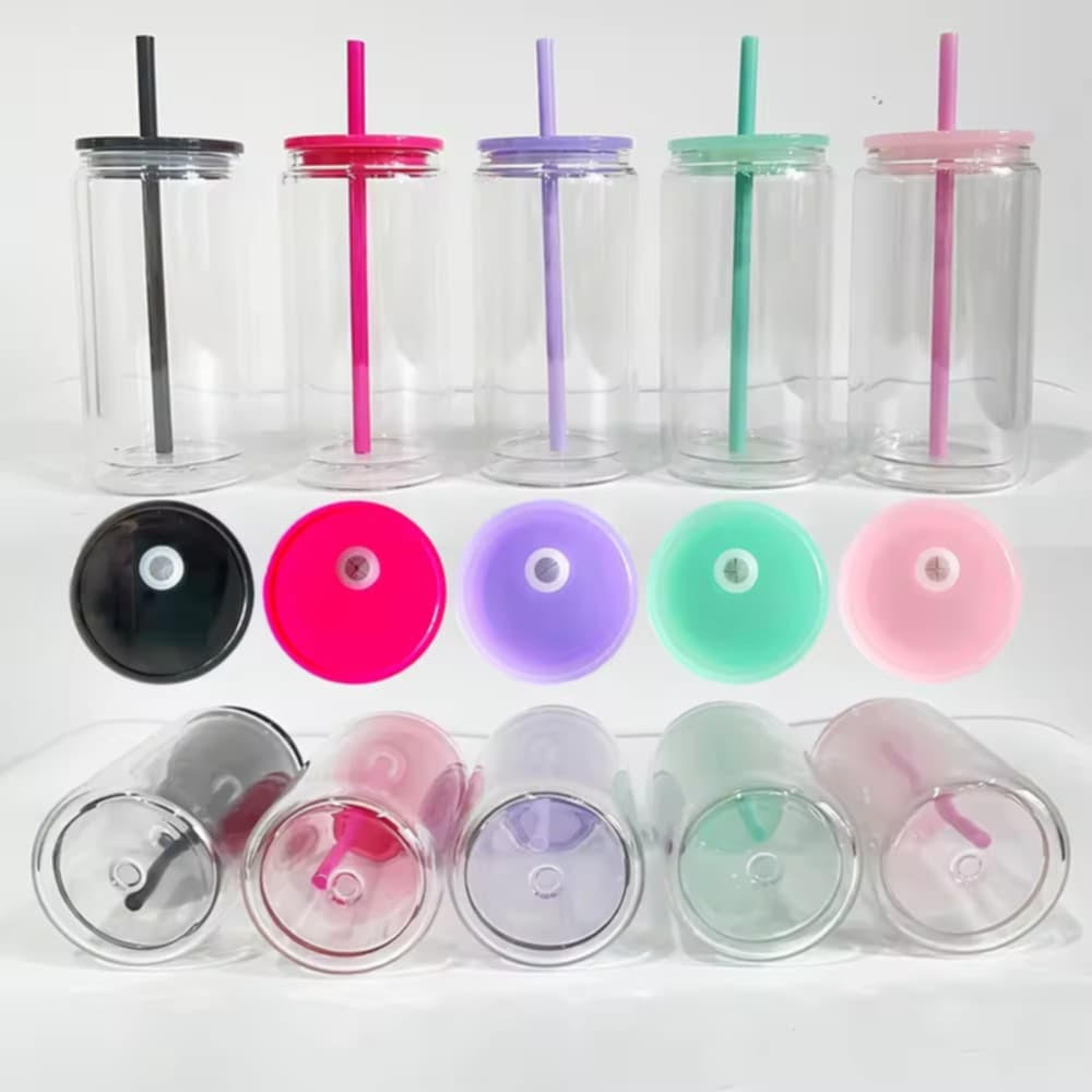 16oz  Glass Snow Globe cups